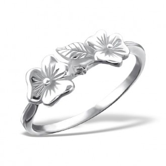 Stříbrný prsten "Šípkové květy". Ag 925/1000